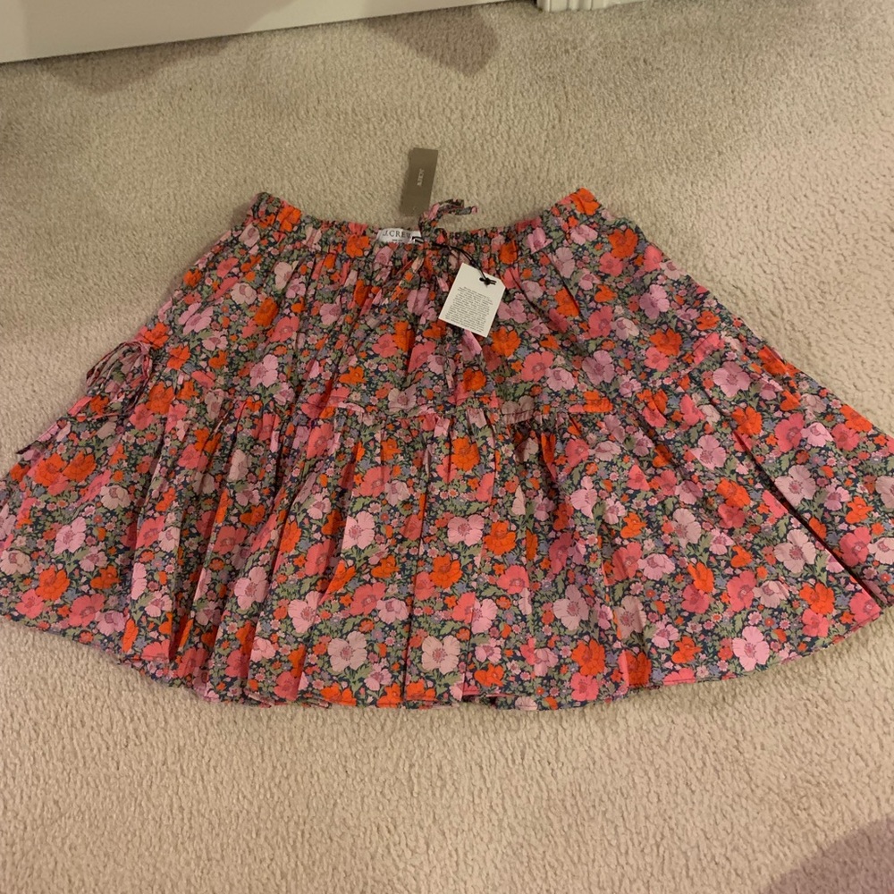 Jcrew liberty print skirt - xs NWT
